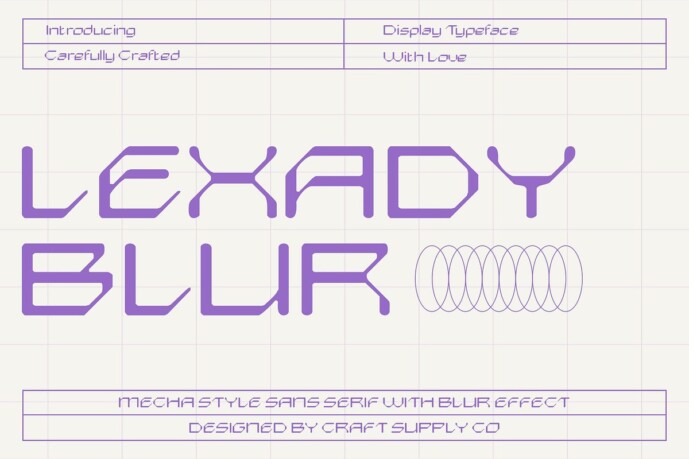 Lexady Blur Font - Free Font