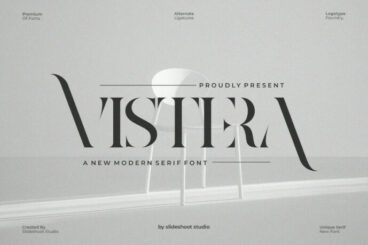 Vistera Stencil Serif Font