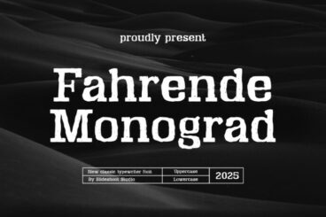 Fahrende Monograd Font