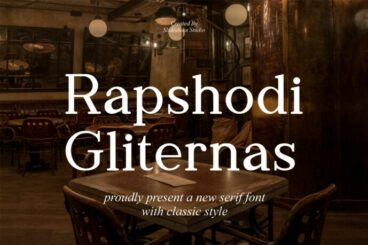 Raphsodi Gliternas Font