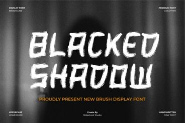 Blacked Shadow Font