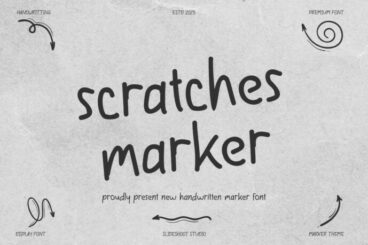 Scratches Marker Font