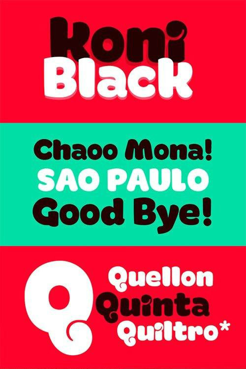 Koni Black Font - Free Font