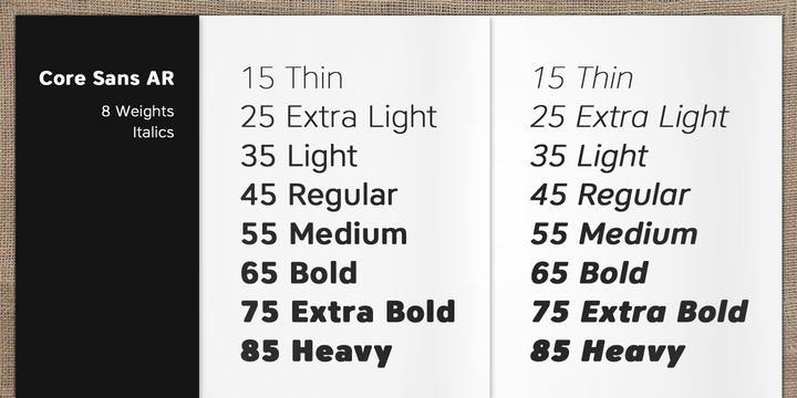 Core Sans AR™ Font Family