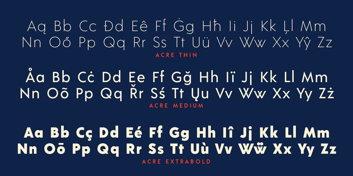 Acre Font Family