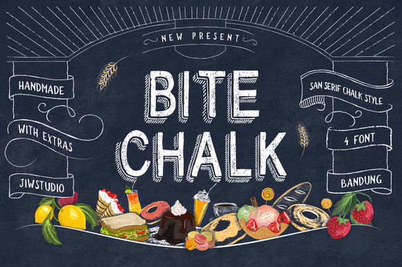 Free Bitechalk Typeface Extras Script Fonts