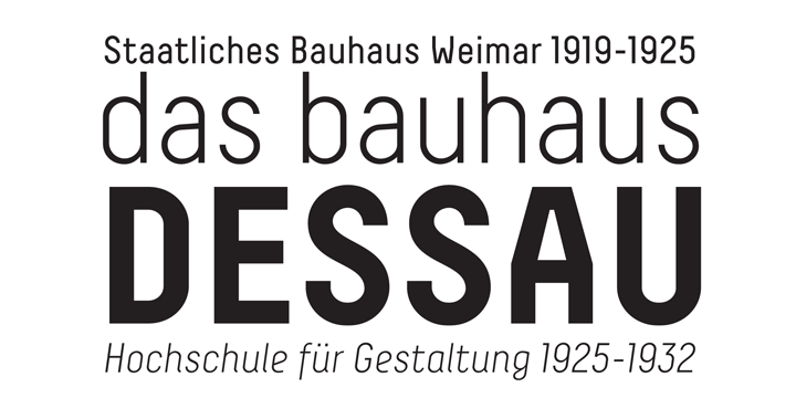 FONT BAUHAUS SCARICARE
