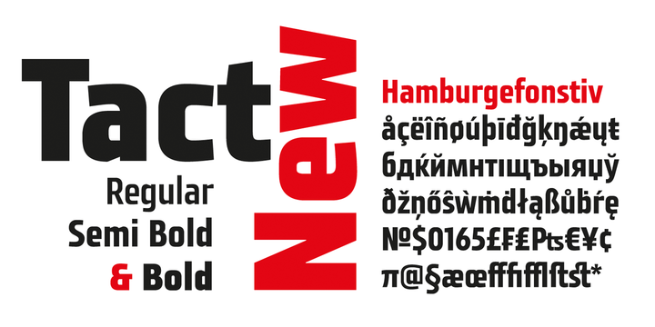 Tact New font family Tact New font family