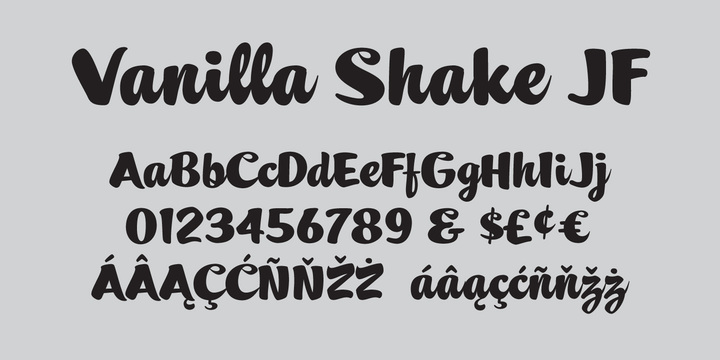 Vanilla Shake JF Font