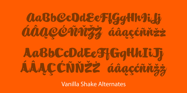 Vanilla Shake JF Font