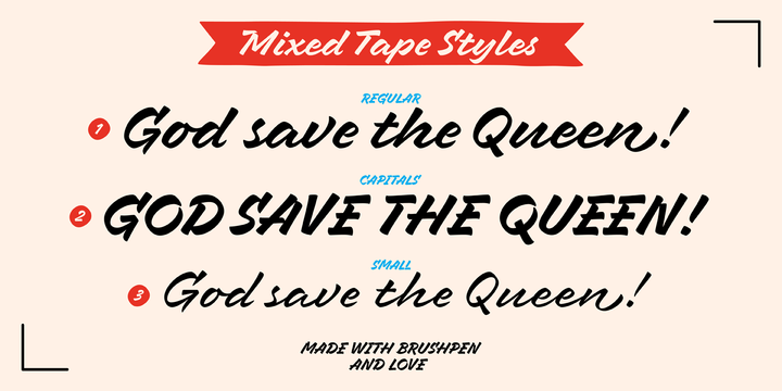 Mixed Tape Font Family