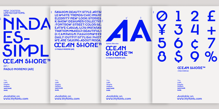 Oceanshore Font Family