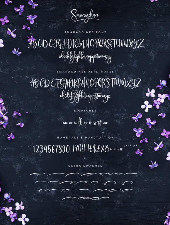 Smaragdines Font + Extras