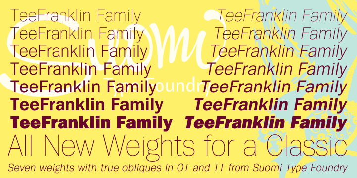 Tee Franklin Font Family Tee Franklin Font Family