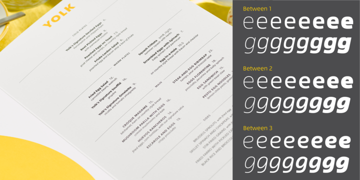 Between Font Family