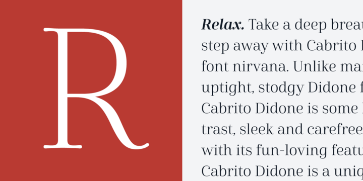 Cabrito Didone Font Family Cabrito Didone Font Family