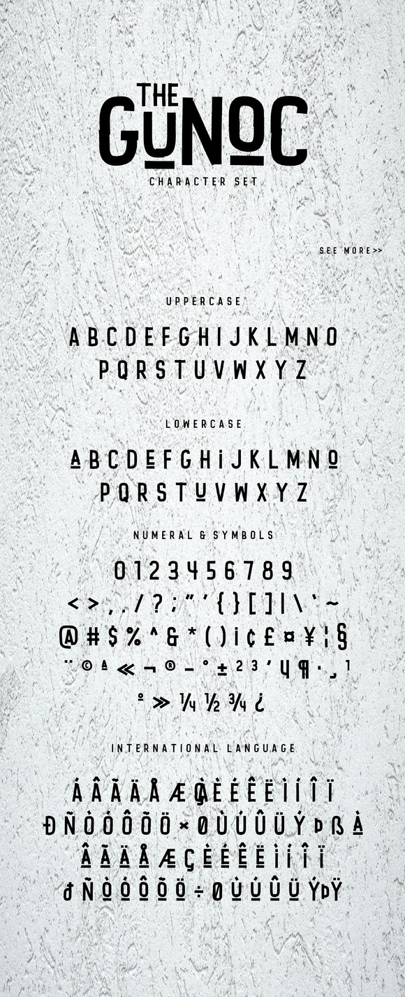 Gunoc Display Font Gunoc Display Font