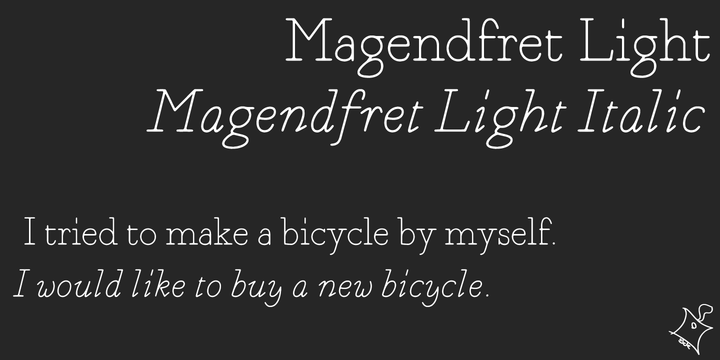 Magendfret Font Family