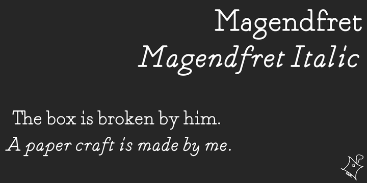 Magendfret Font Family