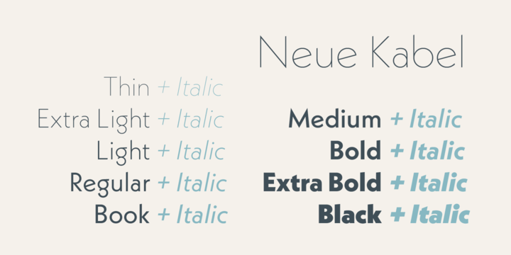 Kabel Font Family