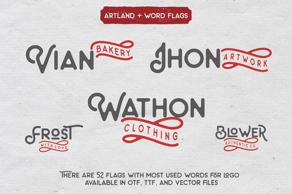 The Artland Typeface + Extras The Artland Typeface + Extras