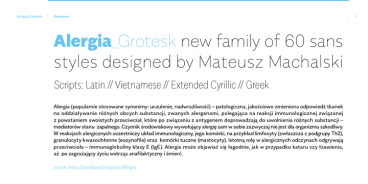 Alergia Grotesk Font Family