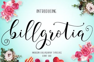 Billgrotia Script Font