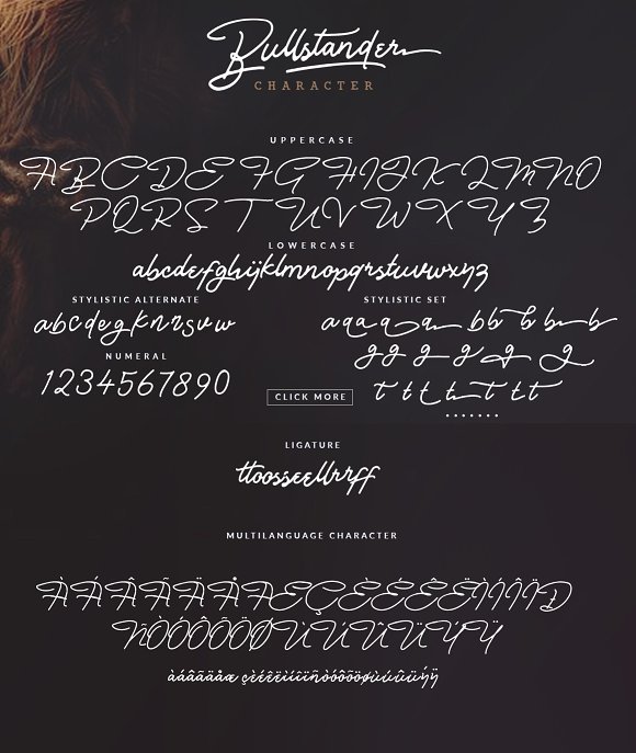 Bullstander 6 Font Set