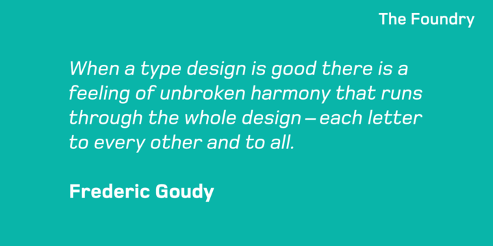 Foundry Monoline Font Family