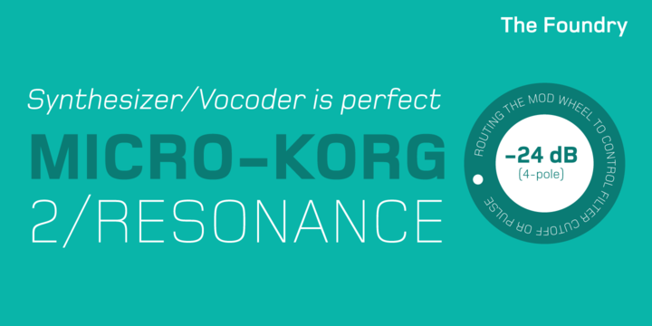 Foundry Monoline Font Family