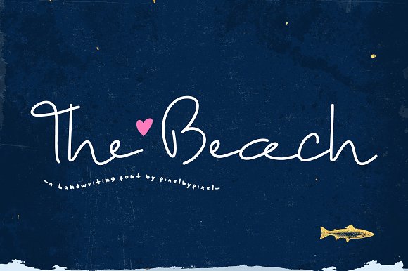 The Beach Font Ifontsxyz