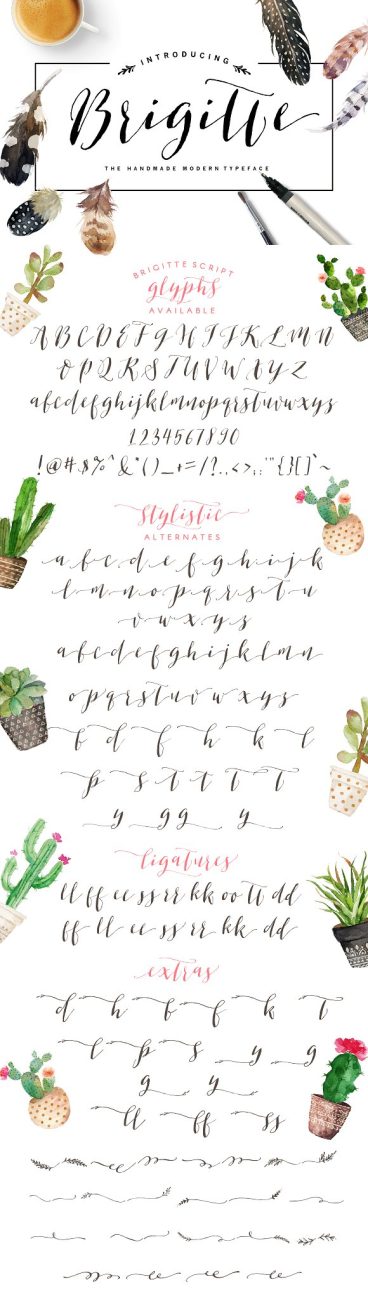 Brigitte Script Font