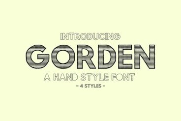 Gorden | A Hand Style Font
