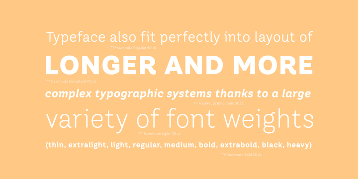 TT Hazelnuts Font Family TT Hazelnuts Font Family