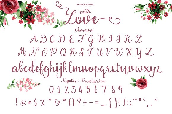 With love Handwritten Font