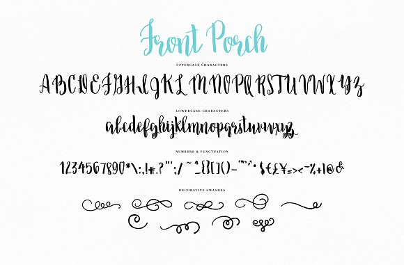Brush Script Font: Front Porch
