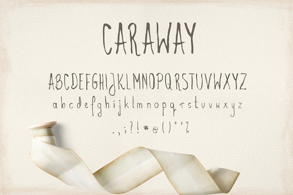 Caraway Script Font