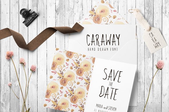 Caraway Script Font