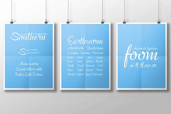 Cold Brew font trio +extras