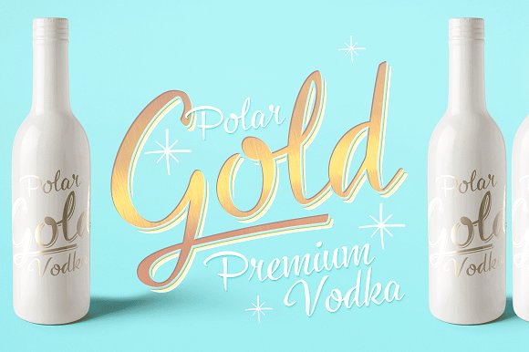 Cold Brew font trio +extras
