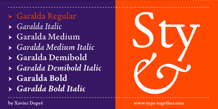 Garalda Font Family