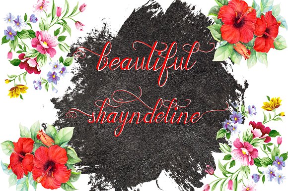 Shayndeline Script font Shayndeline Script font