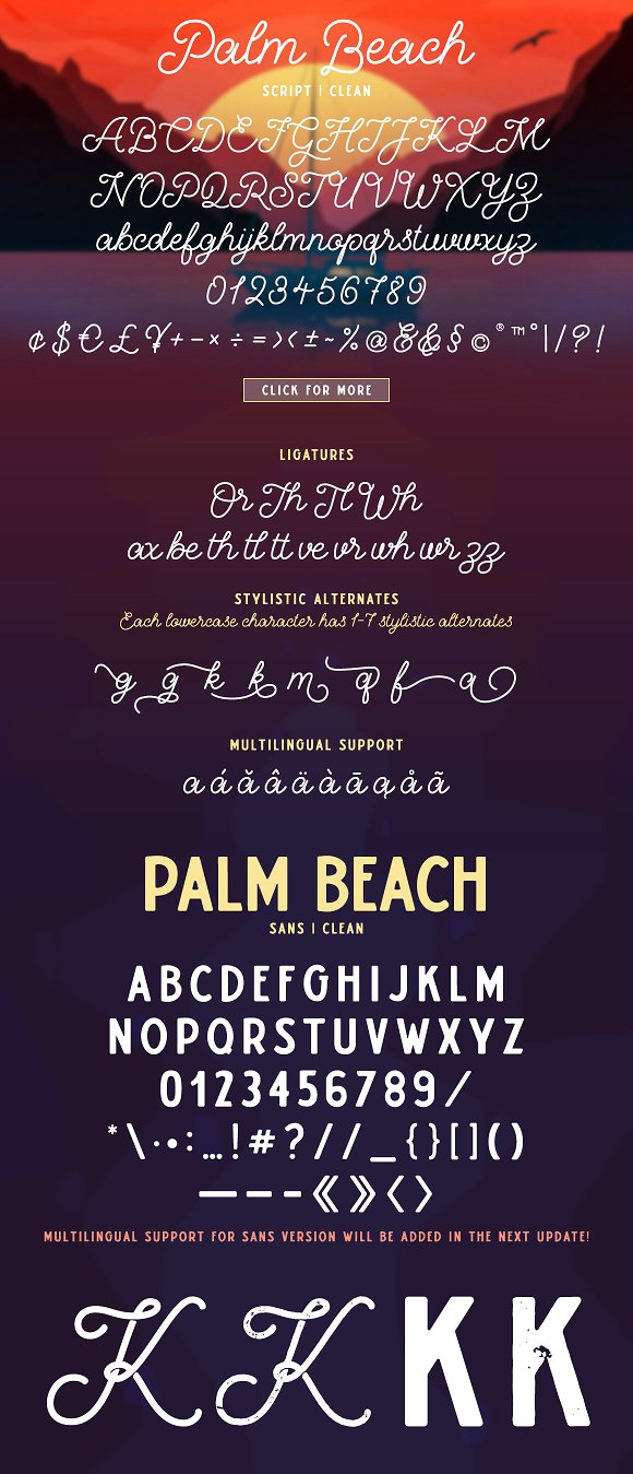 Palm Beach Font Duo Ifontsxyz