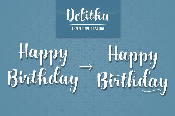 Free Delitha Script Fonts