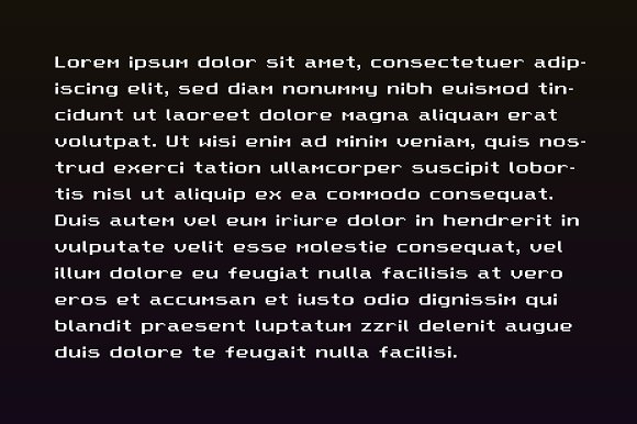 Eight Beats: pixel font
