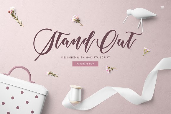 Modista Script Font