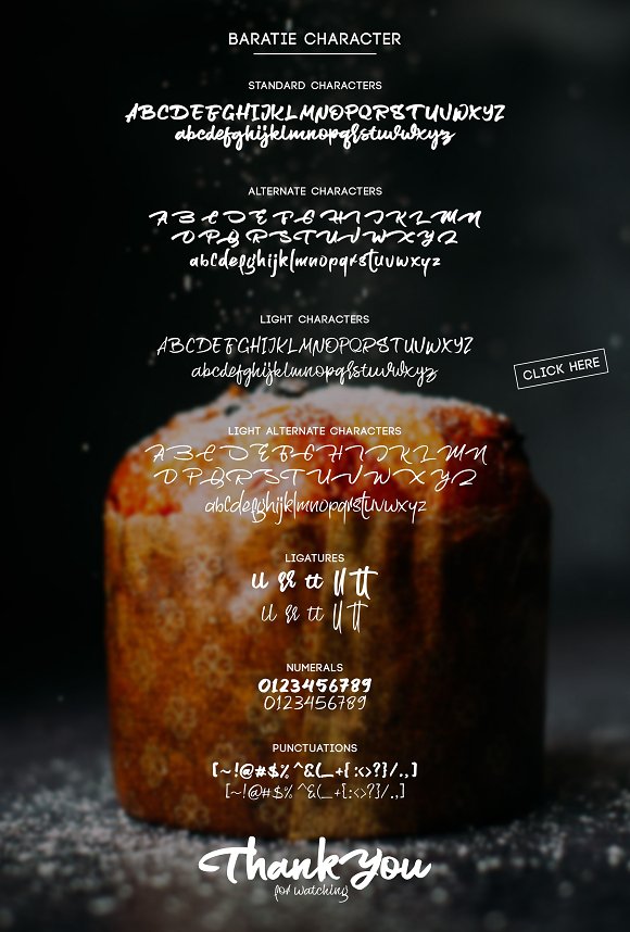 Baratie Script Font