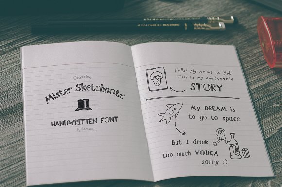 Mister Sketchnote Handwritten Font Ifontsxyz