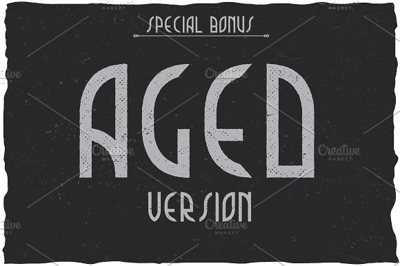 Music Album Vintage Label Typeface
