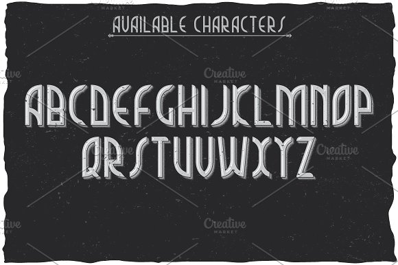 Music Album Vintage Label Typeface